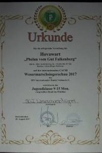 10 Urkunde Wesermarschschau